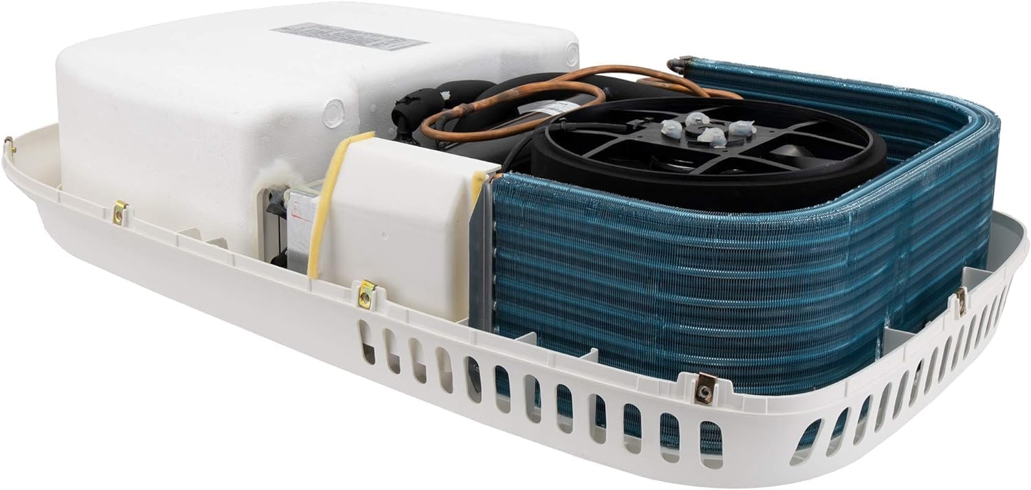 RecPro RV Air Conditioner Low Profile 9.5K Non-Ducted | Optional Heat Pump | Quiet AC | Cooling Only | RV AC Unit | Camper Air Conditioner (Include Heat Pump, White)