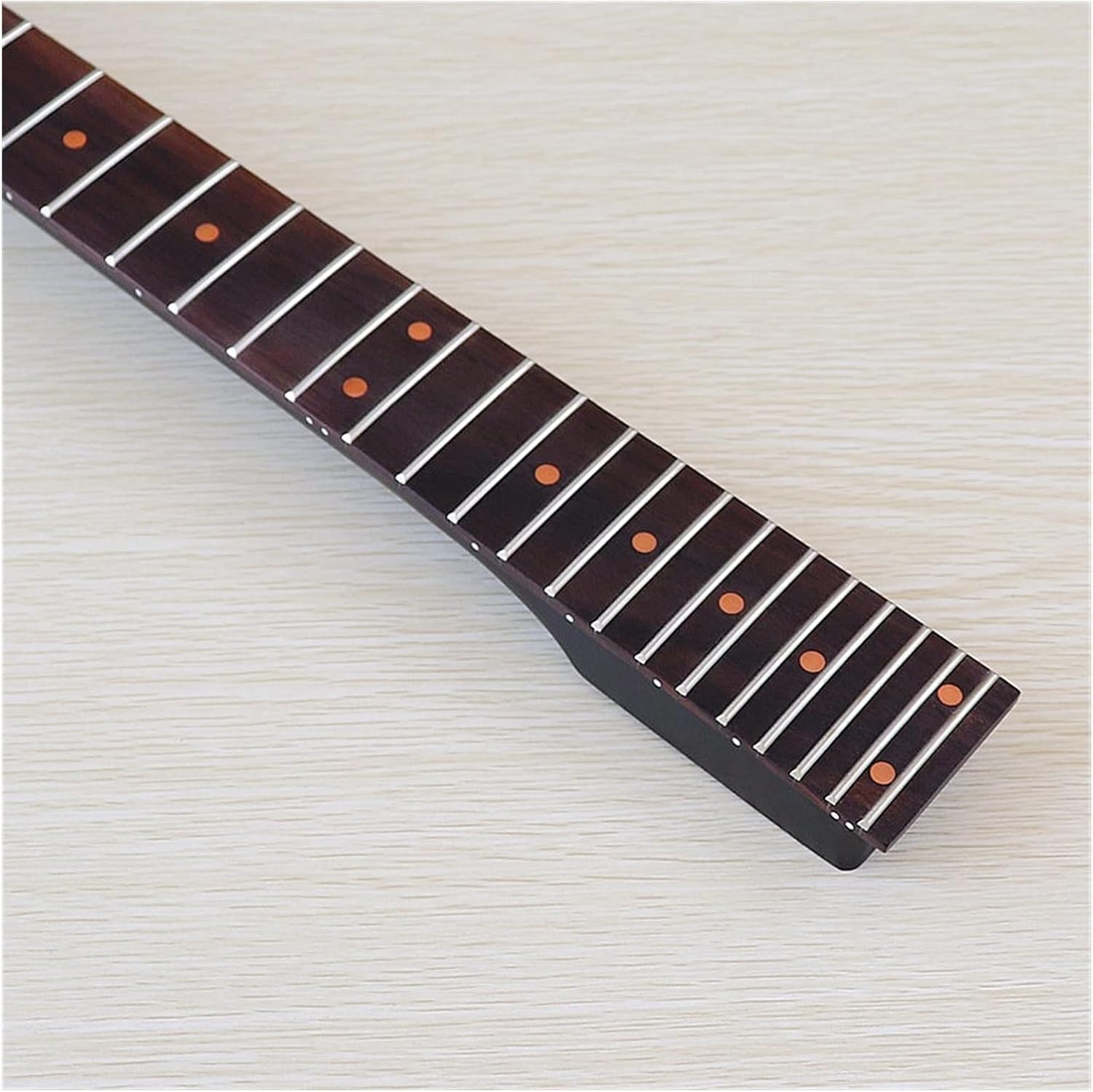ZUZU 6 Strings Electric Guitar Neck Canada Maple Neck Rosewood Fingerboard Full Black 24 Frets Unfinished Guitar Neck
