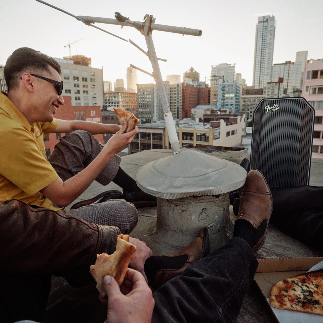 Fender x Teufel ROCKSTER AIR 2 Portable Wireless Bluetooth Speaker with Premium Backpack Bundle Set - Powerful Sound, 58 Hours Playtime, Party & Event Speaker, Mic & Guitar Inputs