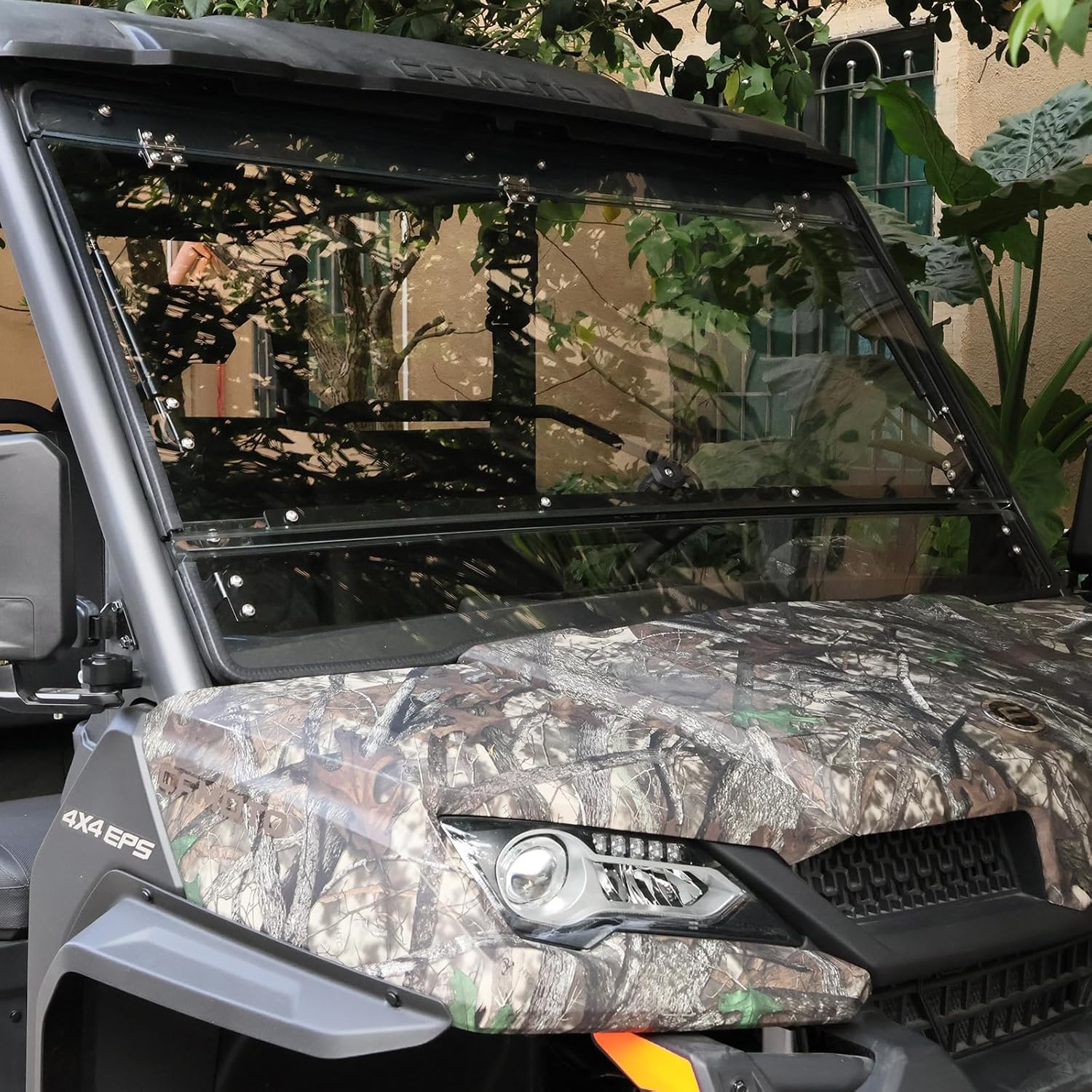 StarknightMT UFORCE 1000 Flip Windshield, UTV Front Full Windshield Compatible with CFMOTO UFORCE 1000/1000 XL 2019-2025, UFORCE 1000 Accessories Front Window