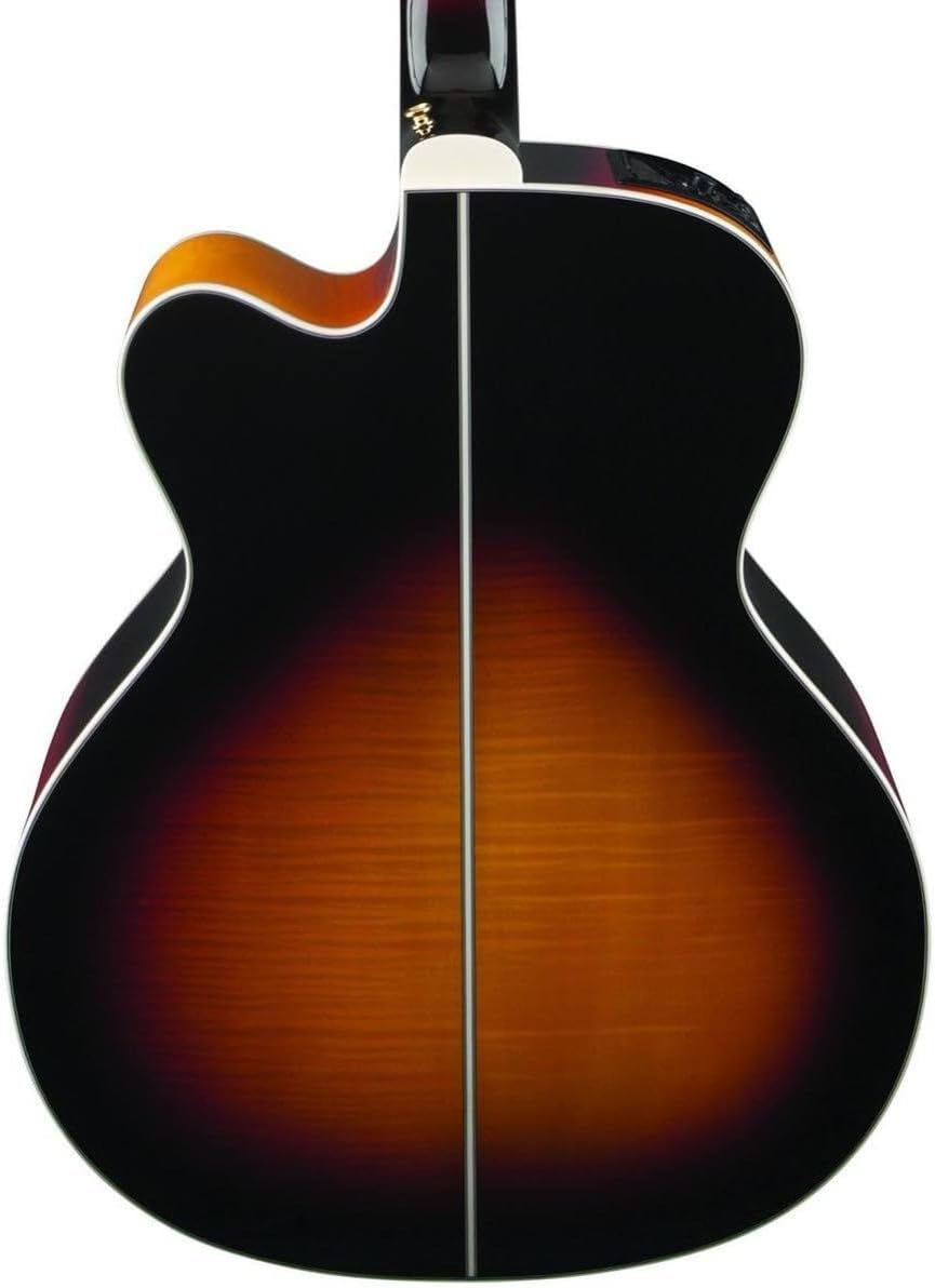 Takamine GB72CE-BSB Jumbo Acoustic Electric Bass Guitar, Black Sunburst