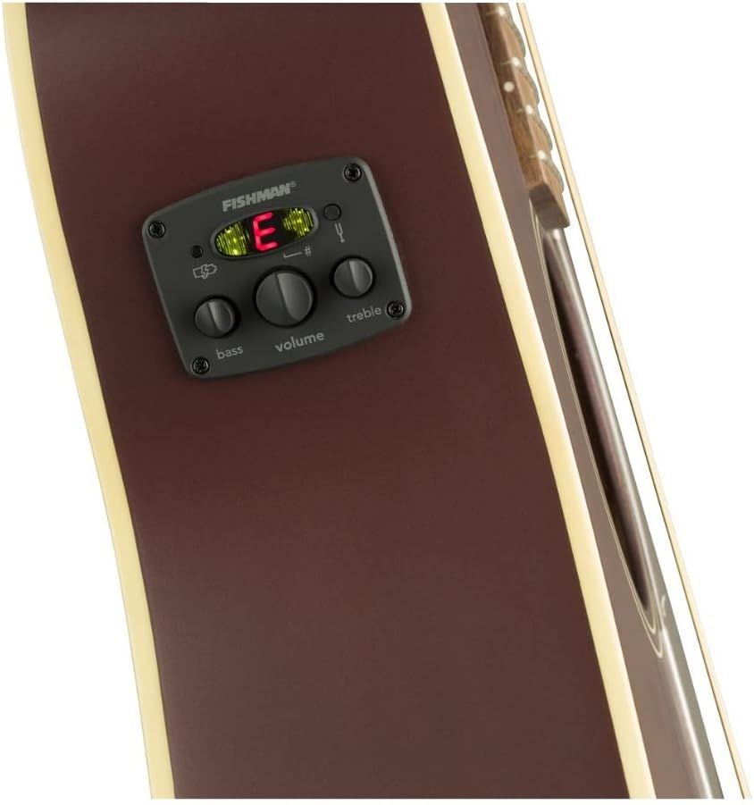 Fender Malibu Player Acoustic Electric Guitar, Burgundy Satin, Walnut Fingerboard