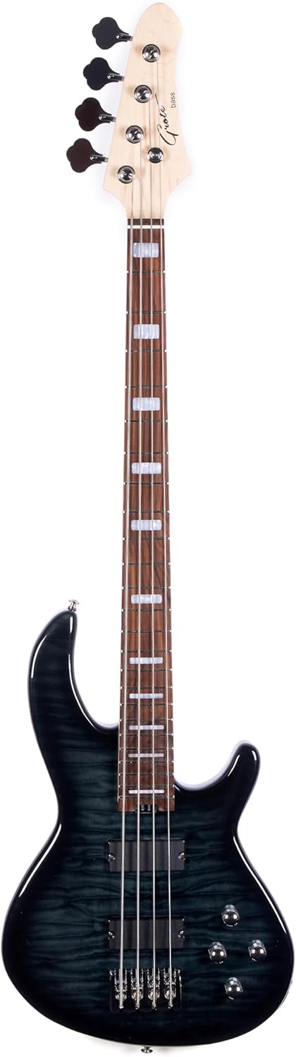 Grote GTBS-01 Electric Bass Guitar 4 String Maple Headstock Maple Neck Poplar Body (Black)