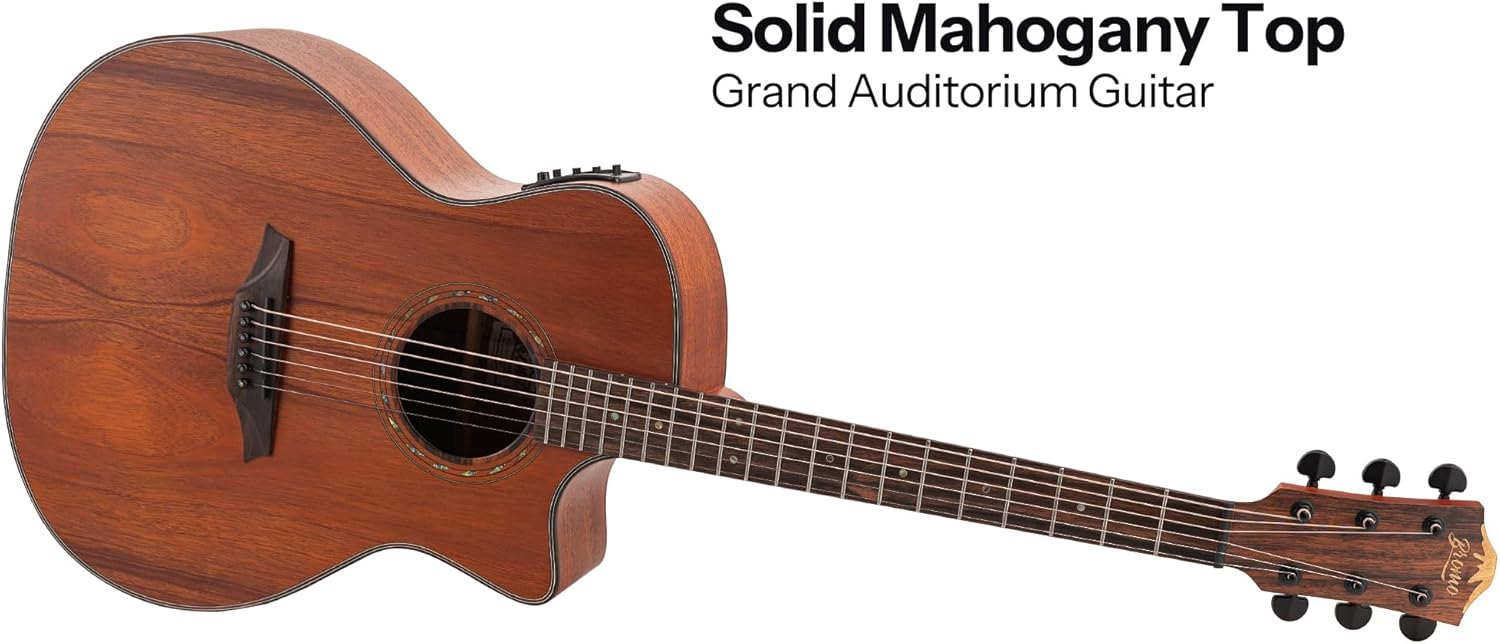 Bromo BAT 2MCE SG Solid Top Grand Auditorium Cutaway Guitar