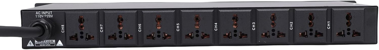 Gugxiom 10 Outlet Power Sequencer Conditioner, with Independent Power Switch and Surge Protector, for Home Audio Studio Theater System (US Plug)