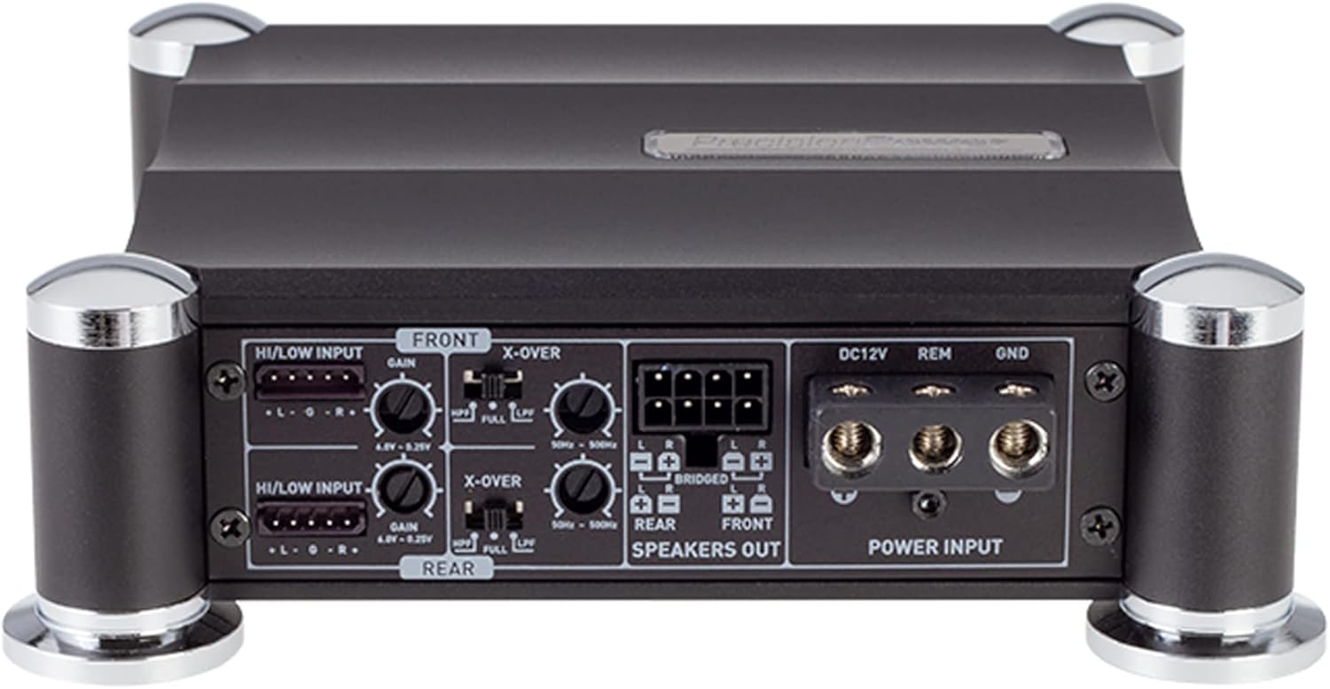 Precision Power A400.4D Atom Series A400.4D 800-Watt-Max 4-Channel Digital Power Class-D Audio Amplifier
