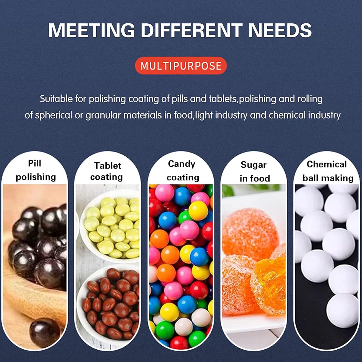 Sugar Coating Machine, Small Commercial Mini Chocolate Panning Machine, Sugar Coating Pan Table Top Small Commercial Mini Chocolate Panning Machine,220V