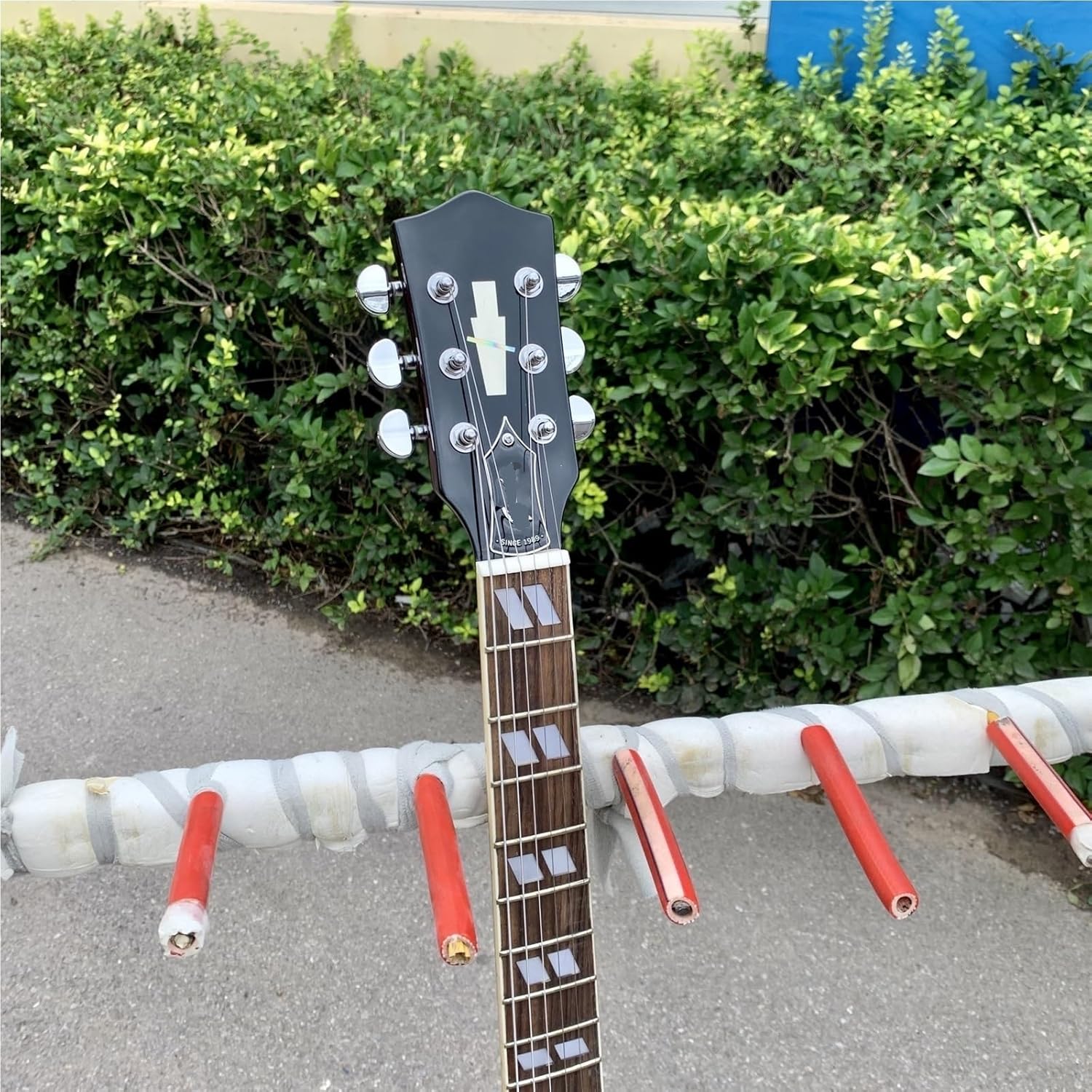 Beginner Electric Guitar Kits Sunset Color Full Hollow Thick Body Jazz Electric Guitar Handmade F Hole