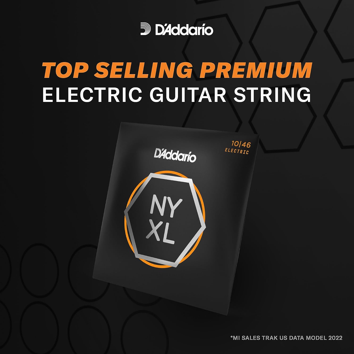 D'Addario Electric Guitar Strings, NYXL Nickel Plated, NYXL0942-B25, Super Light Gauge 09-42, 6-String Set, Pack of 25