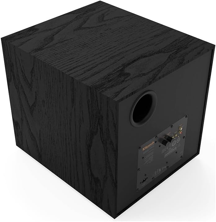 Klipsch Reference R-121SW 12” Front-Firing Subwoofer with revamped Spun-Copper thermoformed crystalline Polymer woofers and an All-Digital Amplifier for Premium Sound in Black