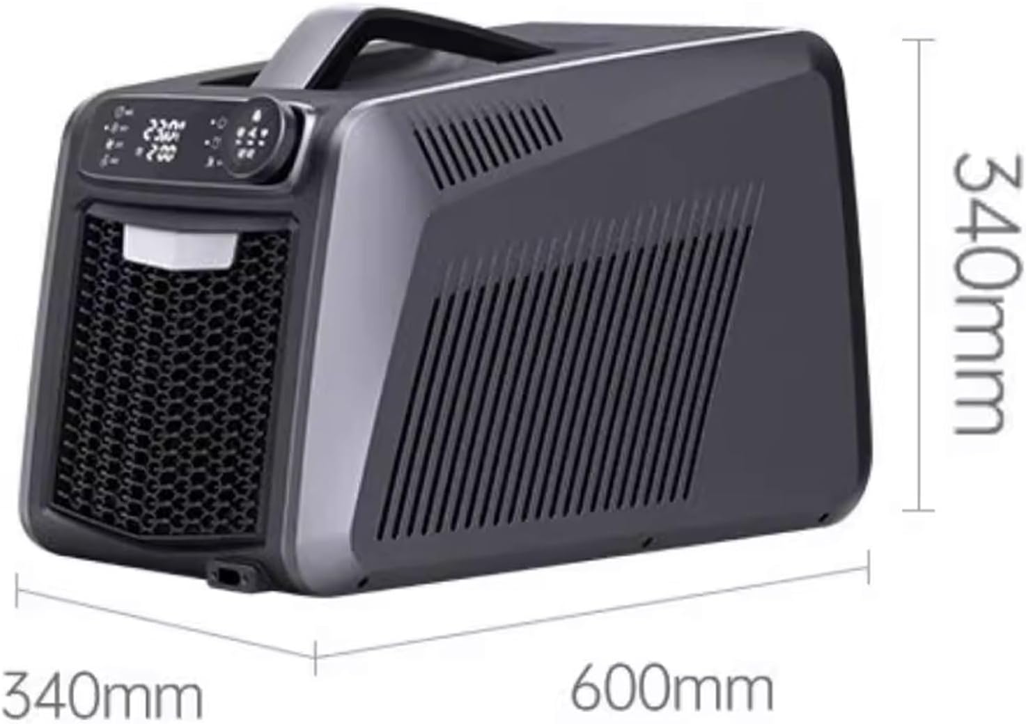 Small Portable Air Conditioner Small Room Air Conditioner with Knob Operation Panel Top Handle Design Cooling Capacity 1600w AC Unit for Room Bedroom Office