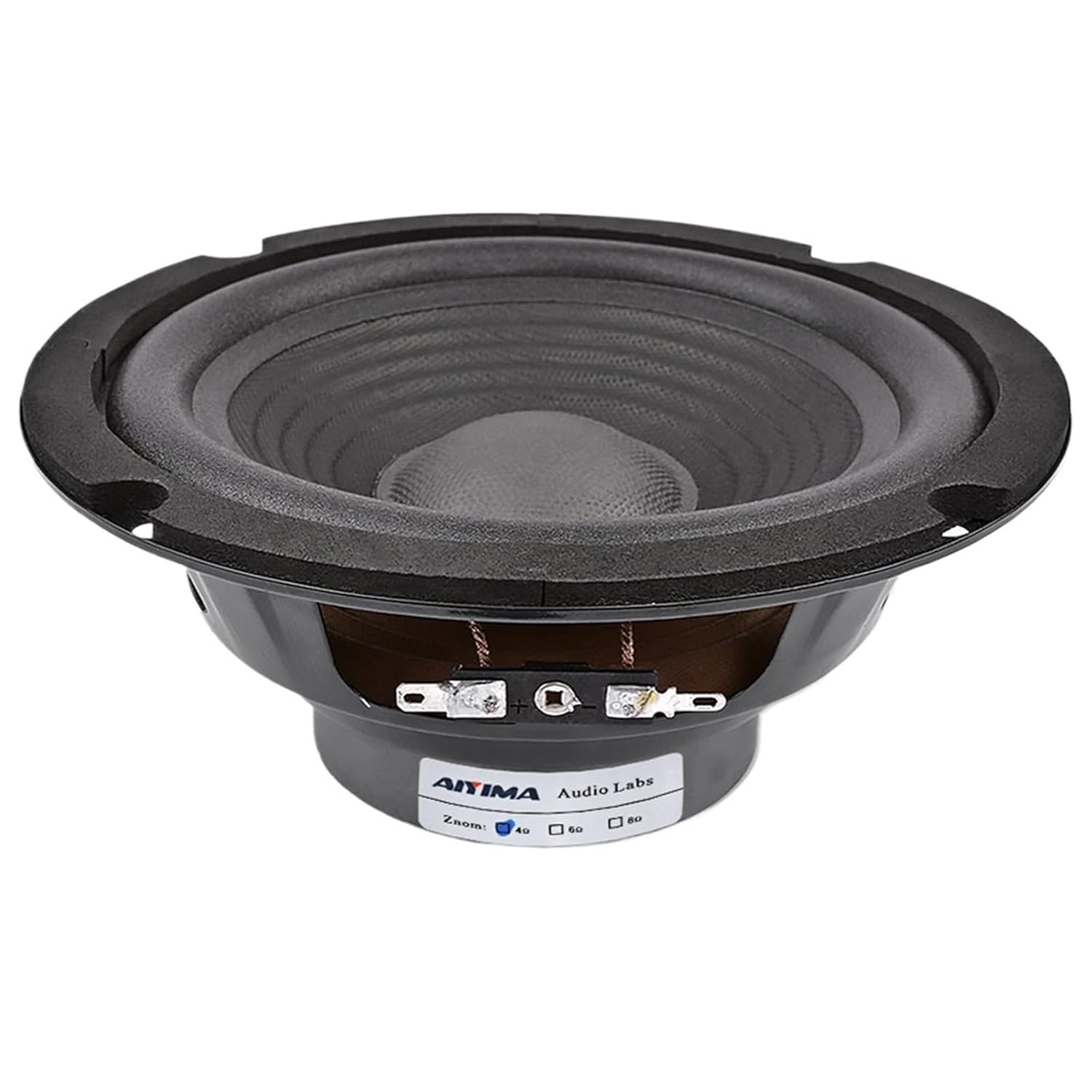 1Pcs 6.5 Inch Midrange Bass Speaker 150W 4 8 Ohm Audio Speaker Amplifier Sound Woofer Loudspeaker Home Theater(4 Ohm 150W Speaker)