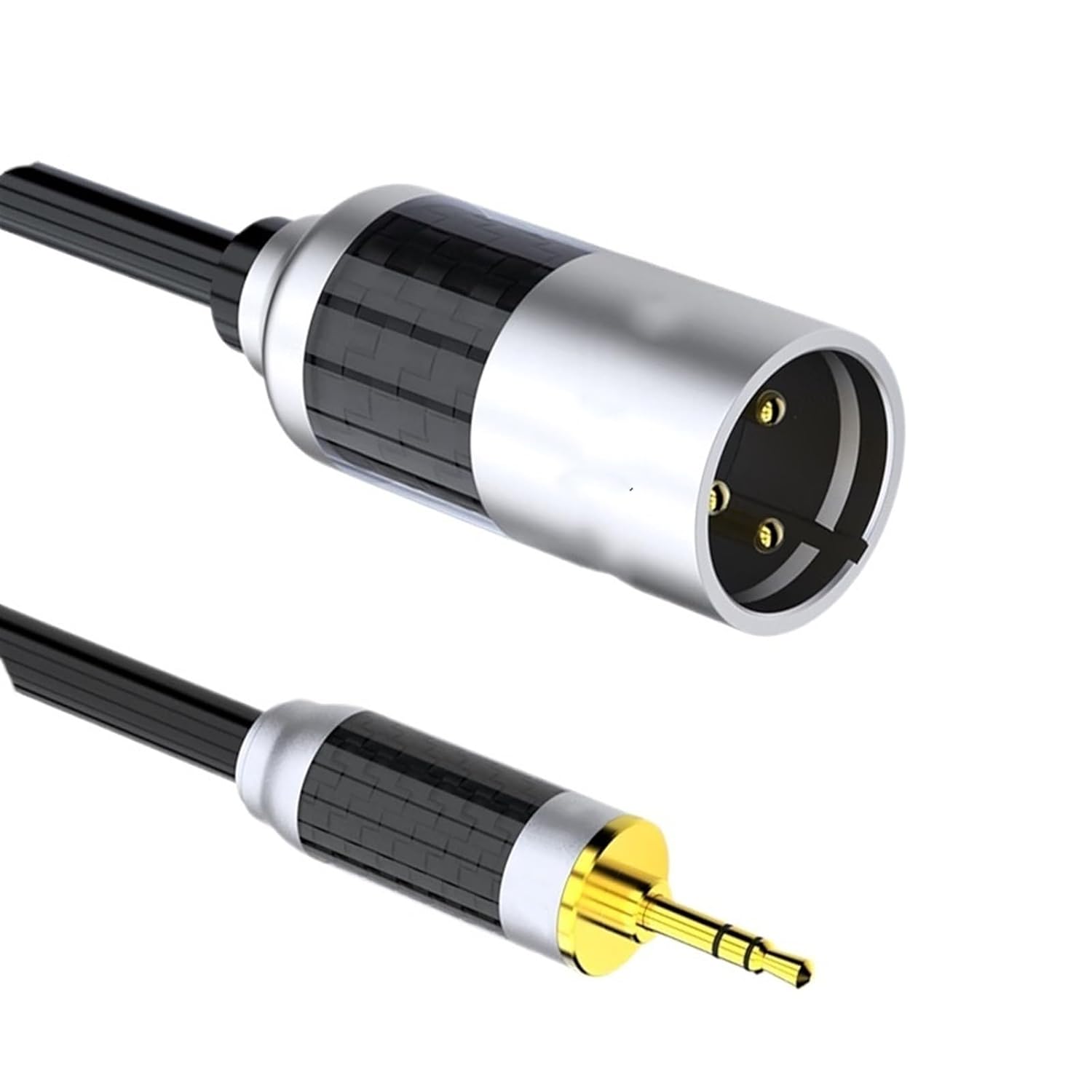 TSTS Guitar Audio Cable 3.5mm Male Cable Single Crystal Copper Nerve Cable Computer Mobile Phone Mixer Amplifier Electric Guitar(1 Meter)