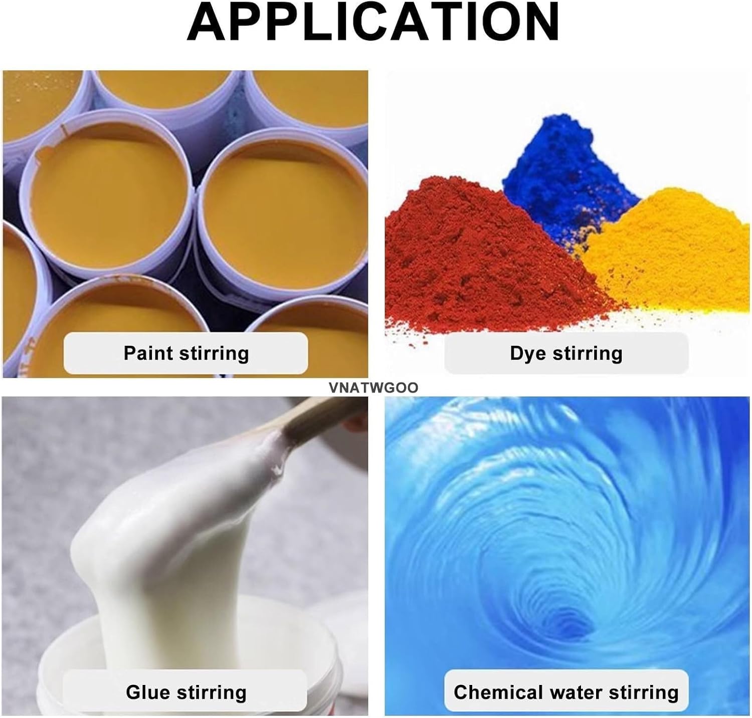 Pneumatic Clamp-Type Mixer, 50/100 Gallon Adjustable Speed Agitator, Industrial Air-Powered Stirring Machine, for Paint, Adhesive(100gallons)