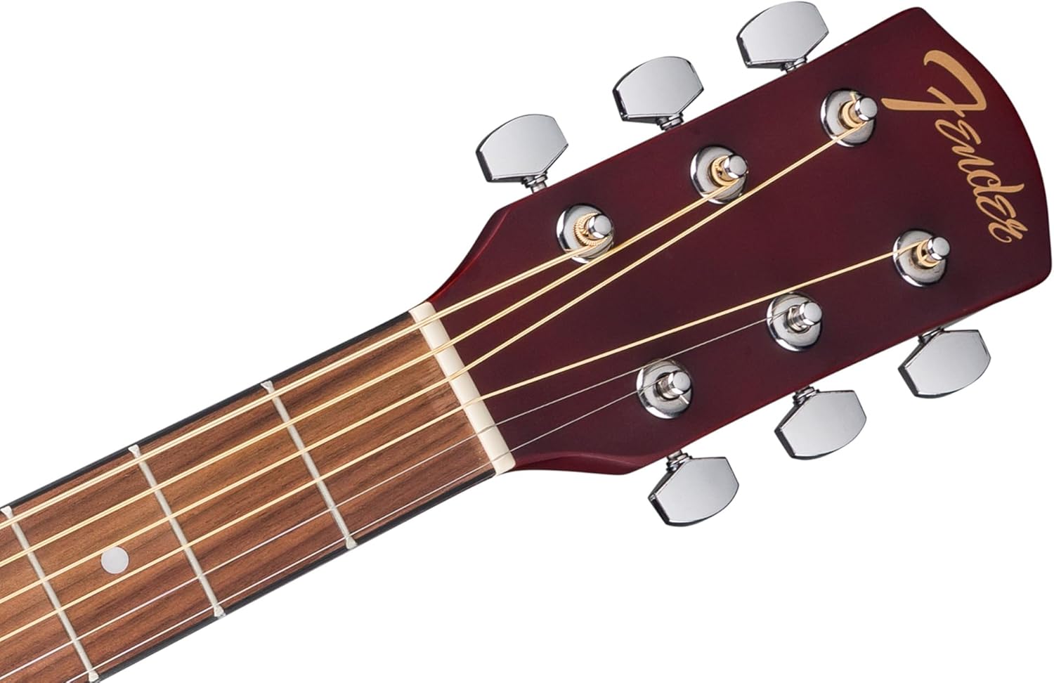 Fender FA Series Dreadnought Acoustic-Electric Guitar - Crimson Red Bundle with Gig Bag, Strings, Picks, and Austin Bazaar Instructional DVD