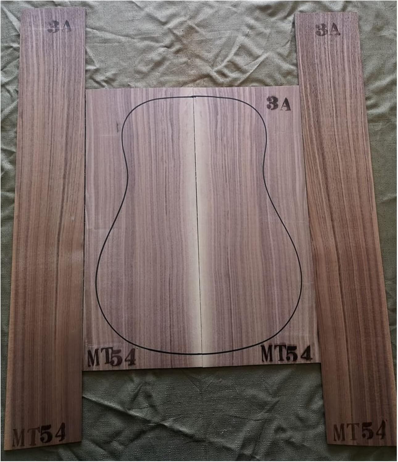 1 Set Guitar Back and Side Kit 41inch Guitar Panel Guitarra Making Material DIY Guitar Kit (Color : 16)