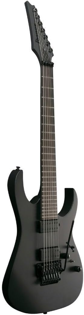 Ibanez RGRB720 Iron Label 7-String Right-Handed Electric Guitar with Nyatoh Body, Maple Neck, and Ebony Fingerboard (Black Flat)