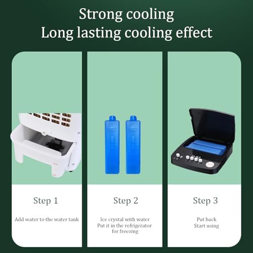 Air Cooler,Multi-Function Portable Air Conditioner,Refrigeration Small Air Cooler,Quiet Air Conditioner Portable,for Bedrooms, Homes, Offices, Study Rooms,etc