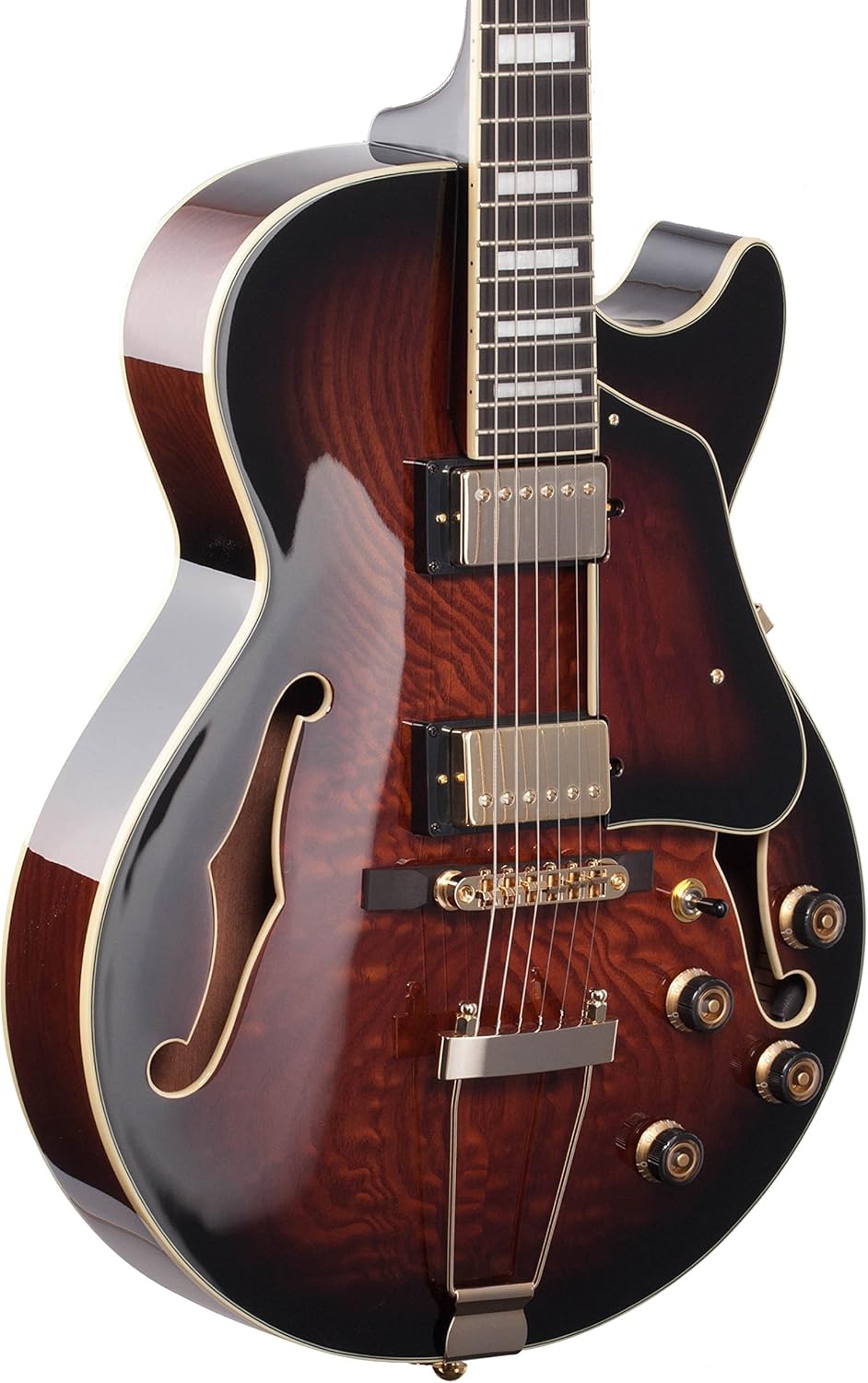 Ibanez Artcore Expressionist AG95QA - Dark Brown Sunburst