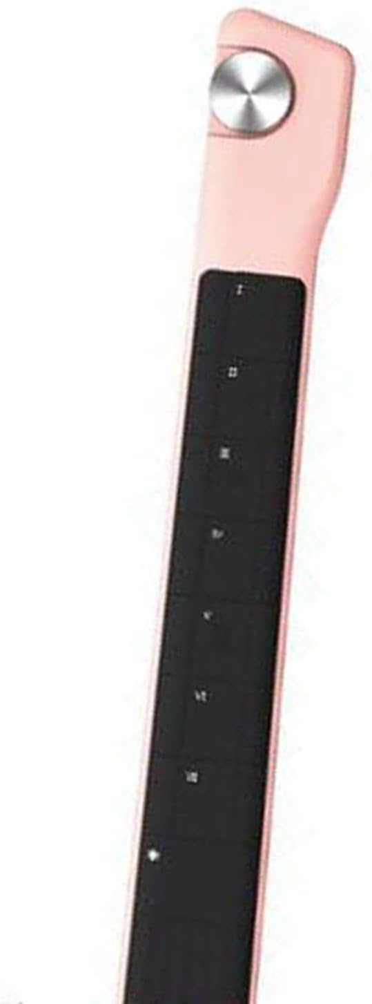 Bewinner Smart Stringless Electric Guitar, Fusion Accompaniment Guitar with Earphone Jack, Automatic Playing Chord Accompaniment, Playing and Singing One Person Band (Pinkish)