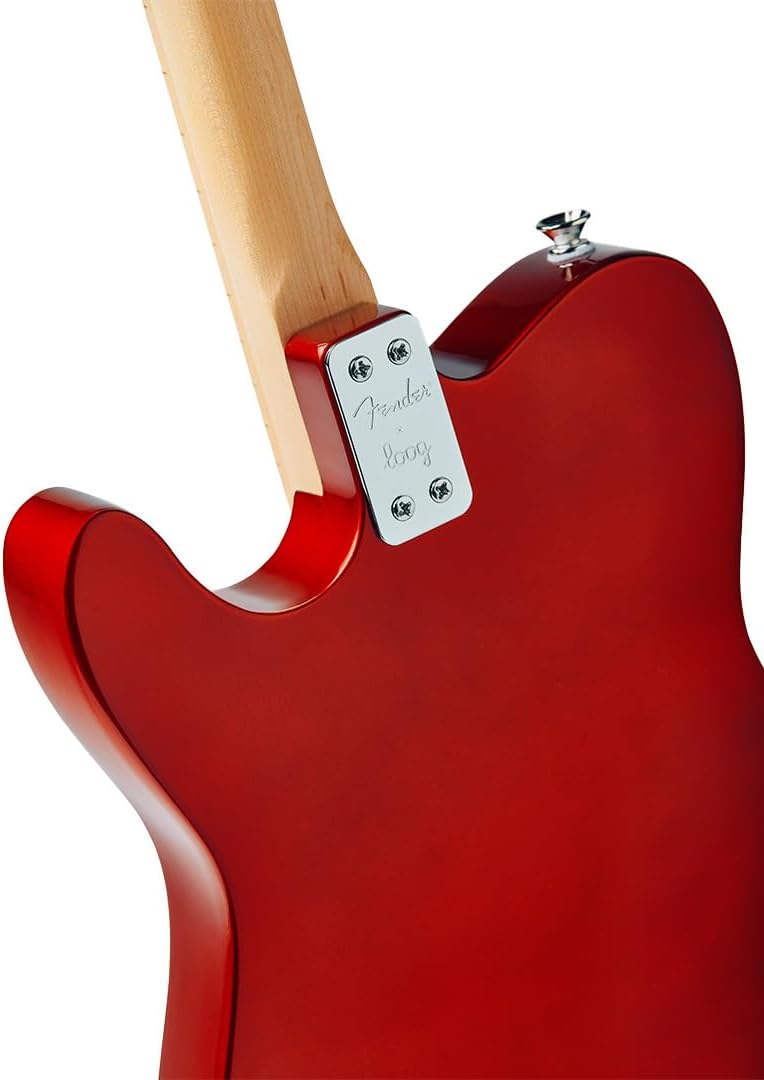 Fender x Loog Telecaster kids electric guitar 3 strings beginner set (Candy Apple Red)