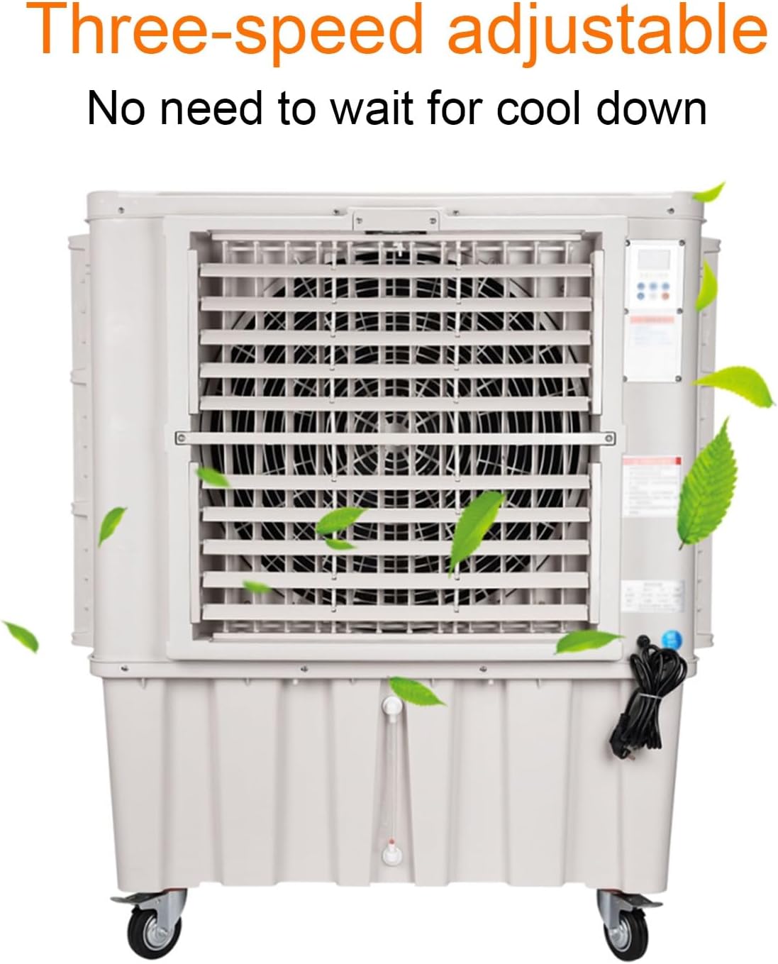 Evaporative Air Cooler, Portable Air Conditioners with Water Tank and Remote Control, Efficient Air Cooler for Rooms Office