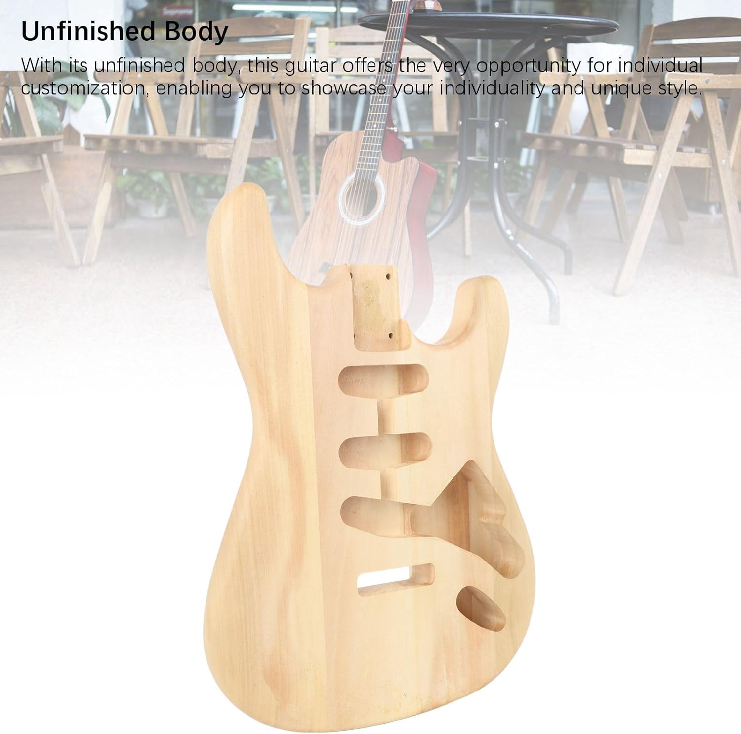 Unfinished Handcrafted Guitar Body Replacement Walnut Blank Electric Guitar Body for Customization and Versatile Playing Styles