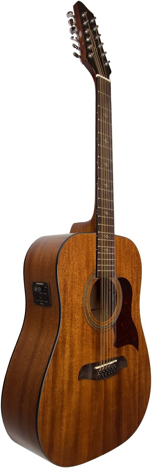 Sawtooth Mahogany Series 12-String Solid Mahogany Top Acoustic-Electric Dreadnought Guitar Right-Handed