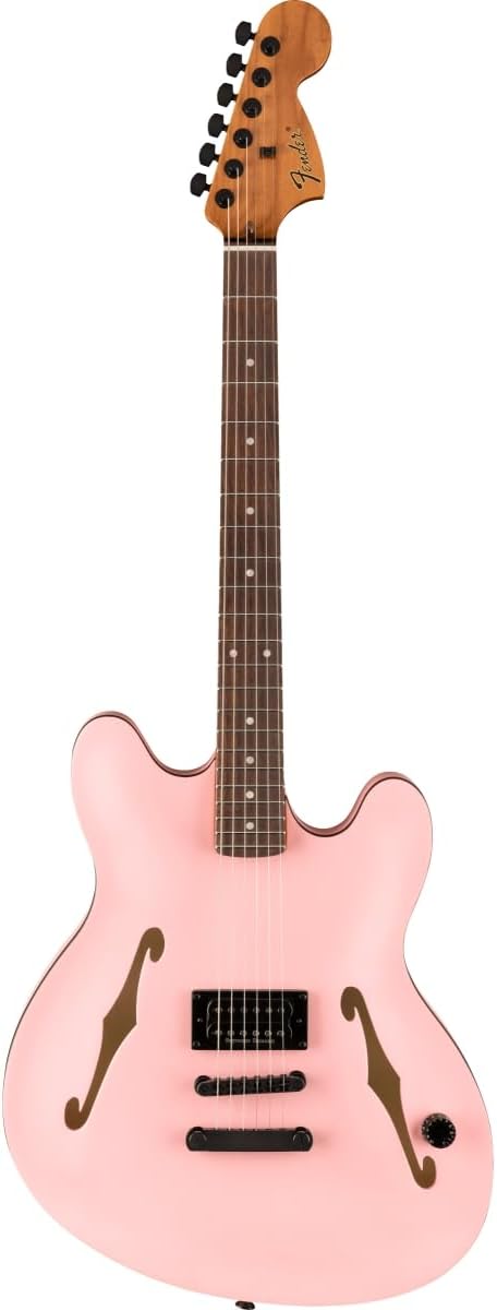 Fender Tom DeLonge Starcaster Semi-hollowbody Electric Guitar - Satin Shell Pink