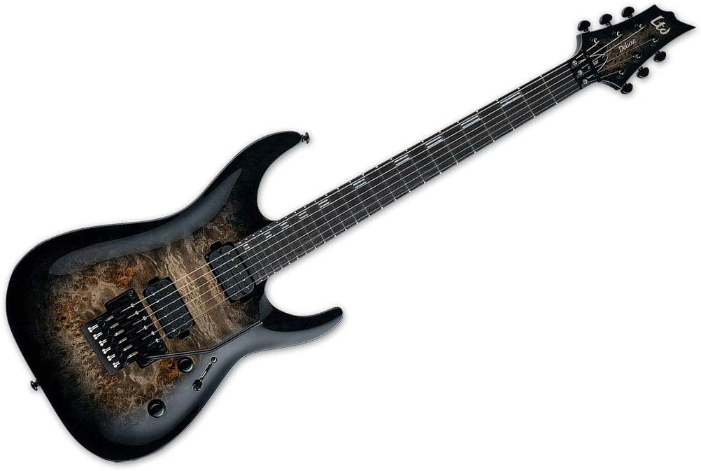 ESP Guitars 6 String Electric Guitar, Black Natural Burst, Right (LH1001FRBPBLKNB)