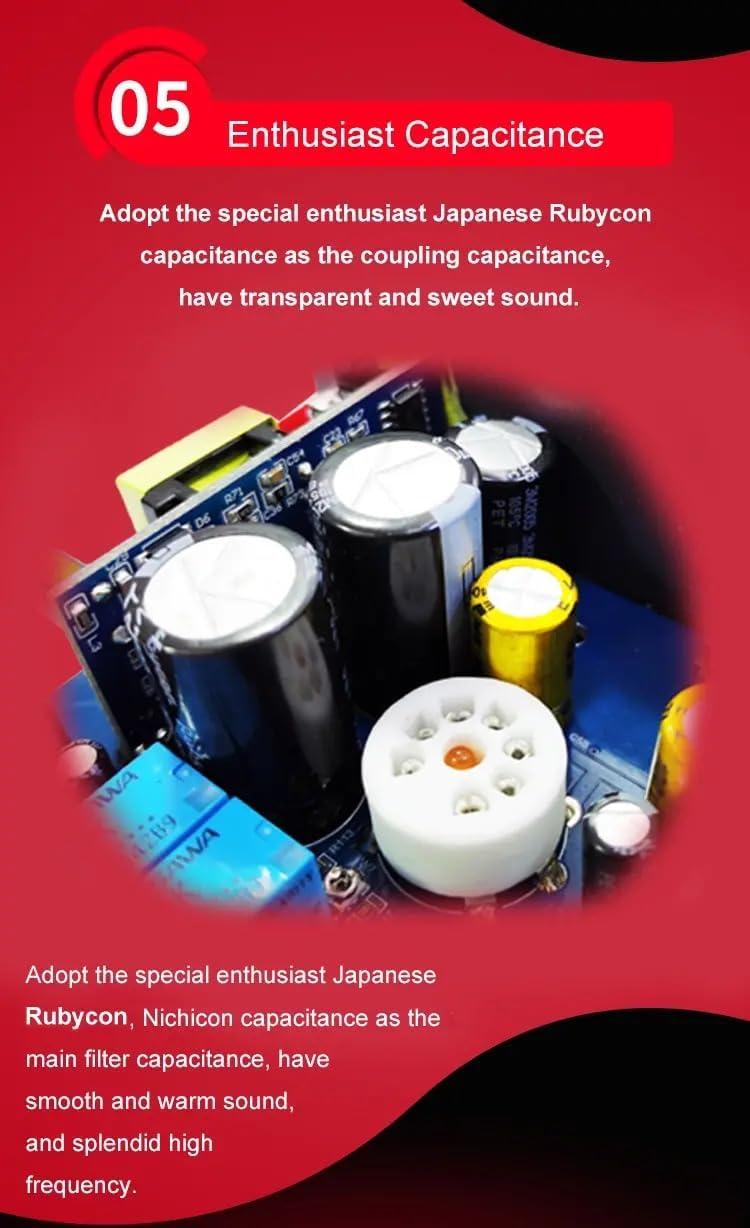 xDuoo MT-604 Balanced Tube Amplifier Headphone amp - Four 6J1 Tubes for pre-amp, Transistor for Class-A Amplifier