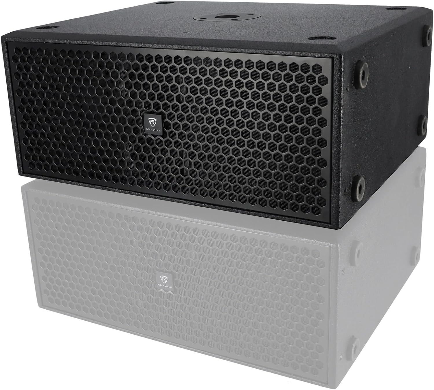 Rockville TITAN SLIM D8 Powered Subwoofer, Dual 8