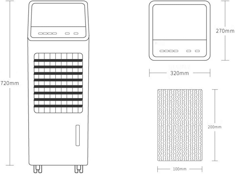 Portable Air Conditioner Fan Air Cooler, Portable Eaporatie Misting Air Conditioner Humidifier Fan And Bladeless Noiseless Fan