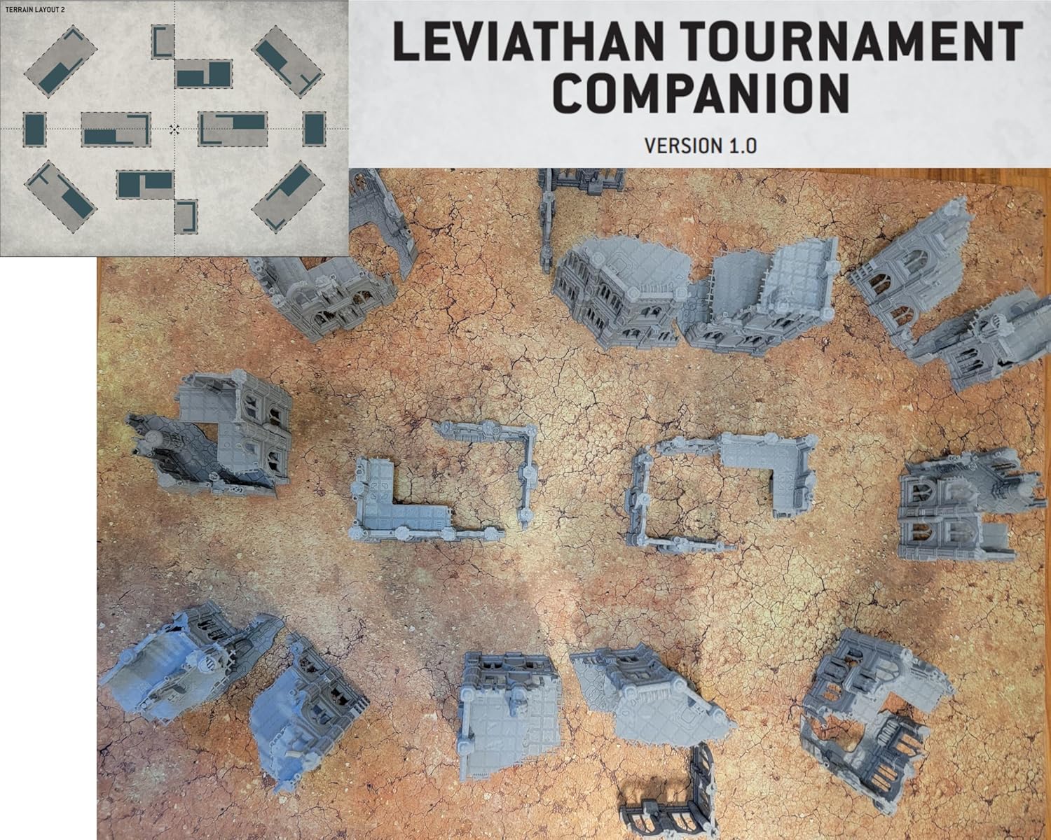 10th Edition 40k Tournament Terrain Set, 3dPrinted Wargame Terrain 28mm Scale Buildings in Ruins, Imperialis Sci fi Gothic Wargaming Scenery