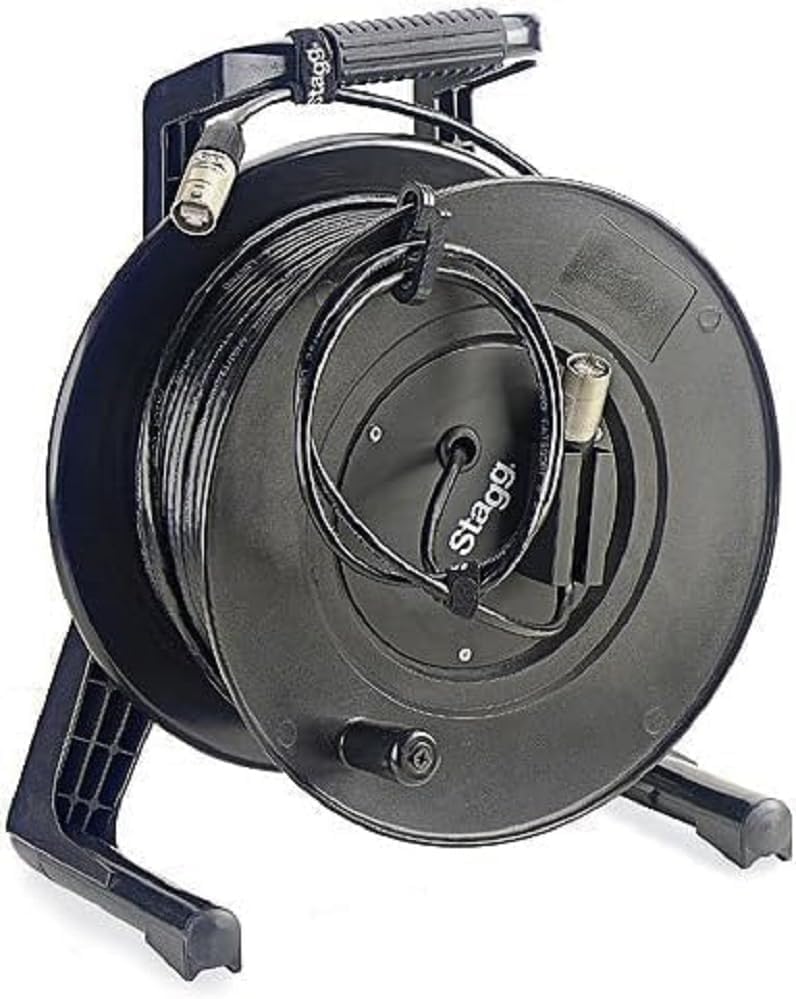Stagg XCC50ECRL 50m X-Series Professional Ethercon Reel Cable - Black