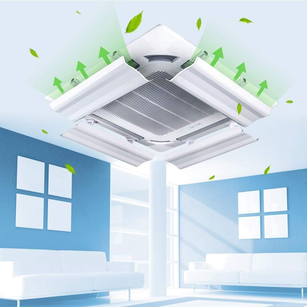 Air Conditioner Deflector for Central Ceiling Air Conditioning, Adjustable Angle, Easy Installation, Prevent Direct Air Blowing