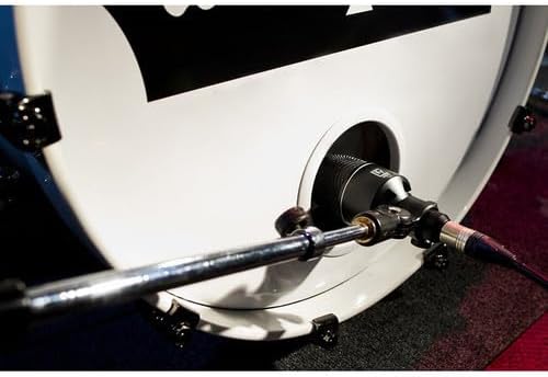 Electro-Voice ND68 Dynamic Supercardioid Bass Drum Microphone with GFW-MIC-2621 Tripod Style Bass Drum and Amp Mic Stand and XLR Cable