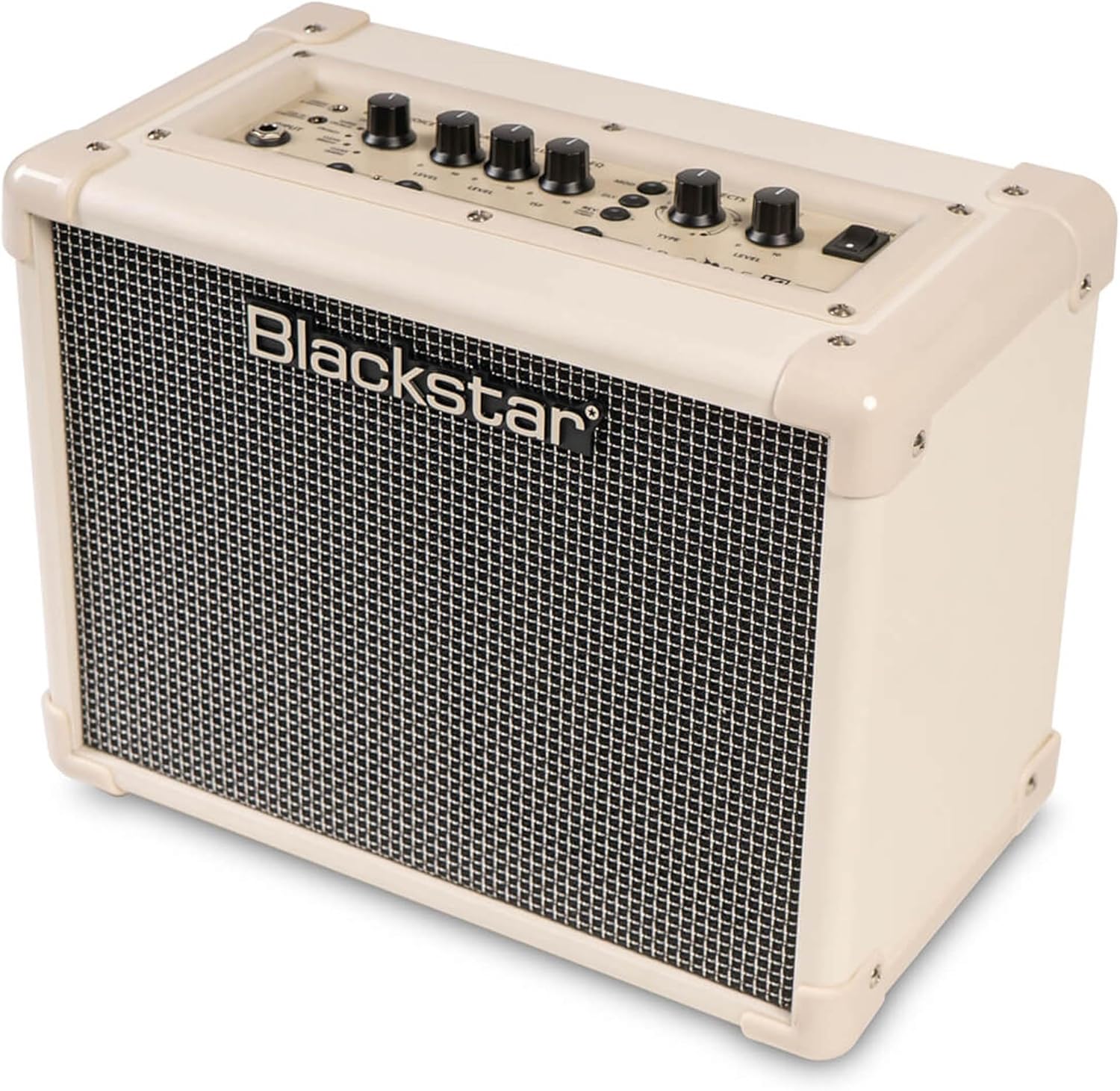 Blackstar ID:CORE V4 Stereo 10 Guitar Combo Amplifier - Double Cream Bundle with Instrument Cable, Picks, and Austin Bazaar Polishing Cloth