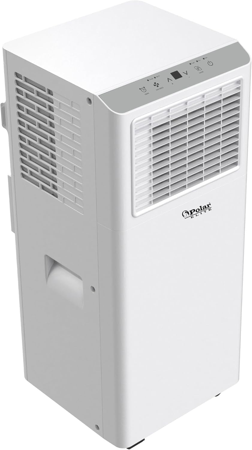 Memorex Polar Elite Portable Air Conditioner, 10,000 BTU ASHRAE (6,000 BTU DOE), Cools Up to 250 Sq. Ft., with Cool, Fan, Dry Modes, Full Function Remote Control Window Kit & 2-Year Warranty