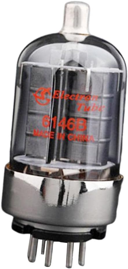 6146B Vacuum Tube Set of 2, Low-Noise High Power Audio Tube for Guitar Amplifier, HiFi Stereo Equipment, Metal Construction