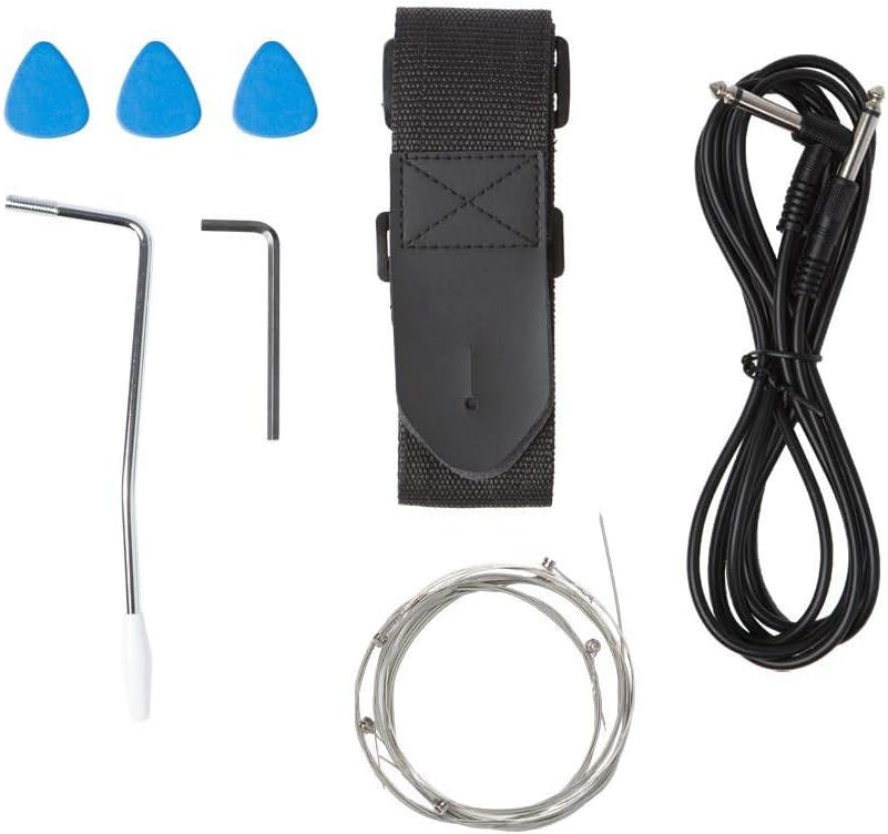 Indio by Monoprice 6-String Cali Complete Full-size Electric Guitar Package, 10-Watt Amp, Guitar Strap, Extra Strings