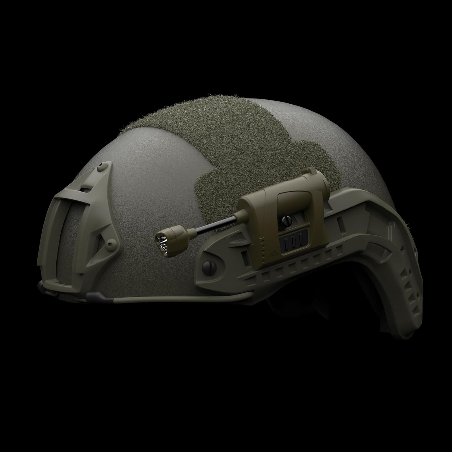 Princeton Tec Charge PRO Tactical RBI Maxbright LED Low-Profile Task Light with Flexible Neck, 55 Lumens, Water-Resistant, Essential Accessory for Fire Rescue, Military, Outdoors and Safety, Tan