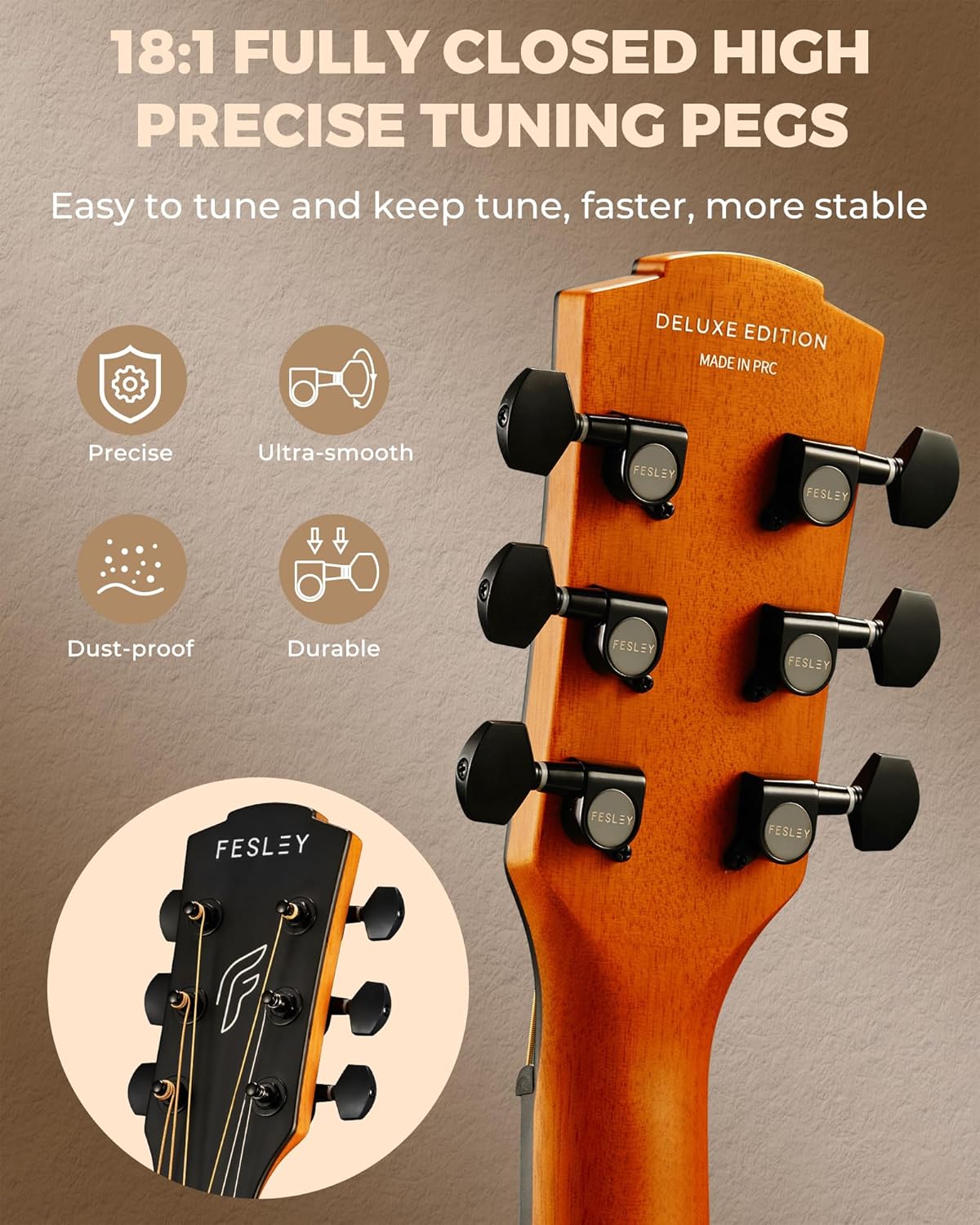 Acoustic Electric Guitar Kit: 41 Inch Full Size 6 String Cutaway Acoustic Guitar for Beginner Adults, Guitarra Electroacústica with Steel String, Built-in EQ, Gig Bag, Capo, Strap, Picks