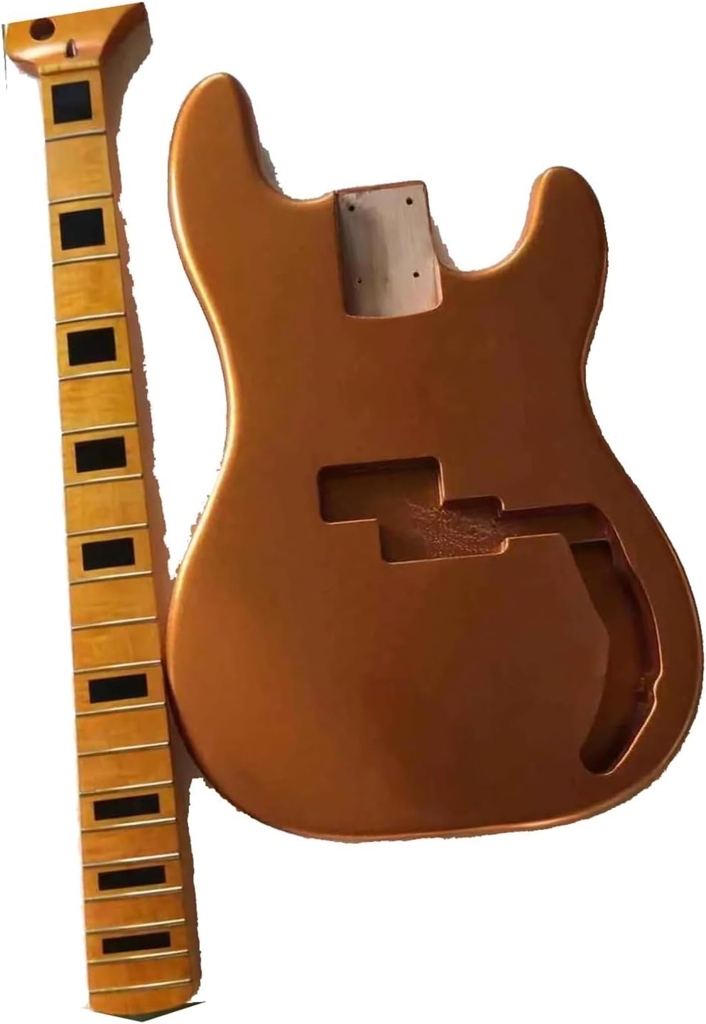 Guitar Body Guitar Replacement Parts Guitar Finished Kit With Alder Wood P Bass Body And Bass Maple 20 Fret Neck With Stainless Steel Frets
