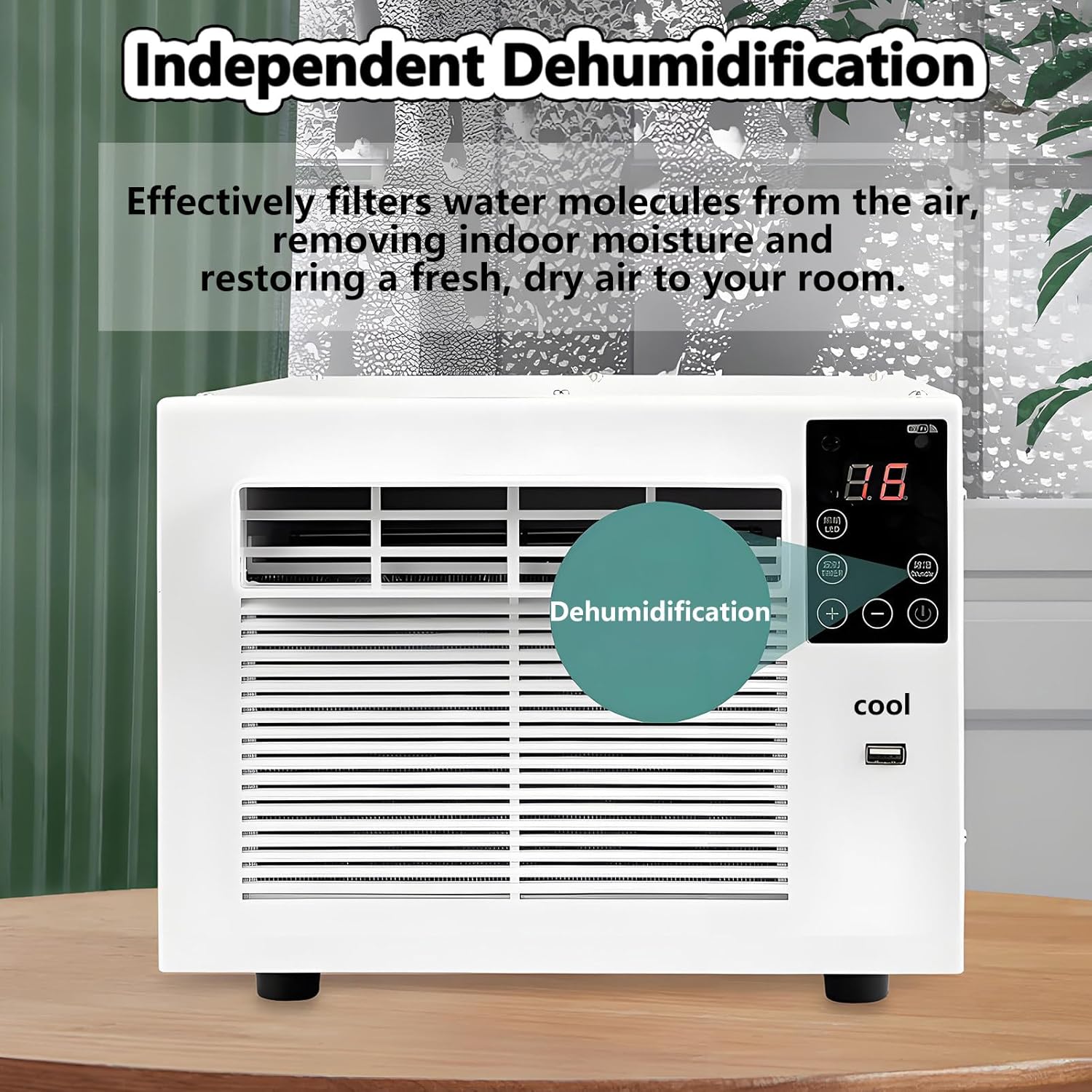 Portable Air Conditioner Mosquito Net Compact size Dehumidifier Personal Air Cooler Fan with Remote Control 1-12h timer Air Cooler Fan Unit for Room up to 5-8m²