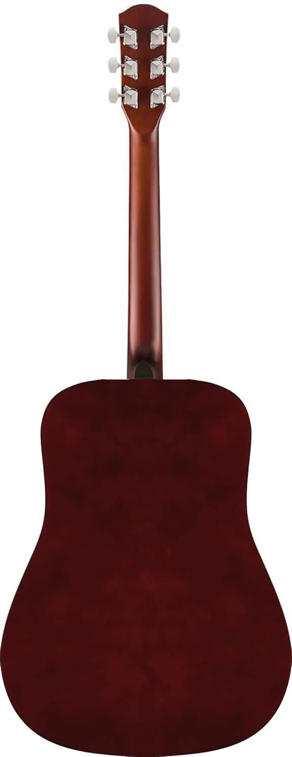 Fender Dreadnought Acoustic Guitar - Natural Bundle with Hard Case, Strap, Strings, Picks, and Austin Bazaar Instructional Video