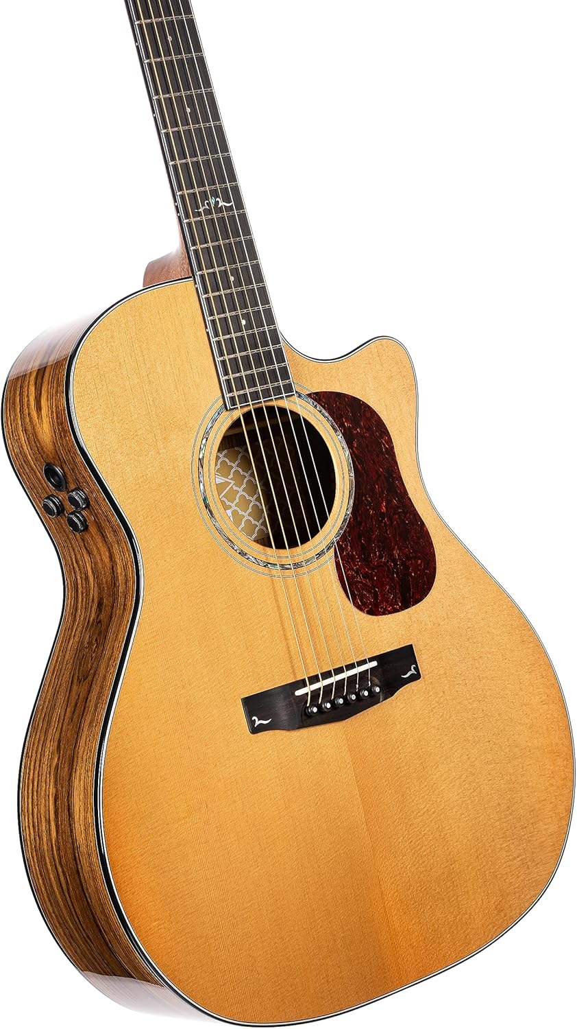 Cort Gold Series Acoustic-Electric Guitar, Natural Glossy (GOLDA6-BO)