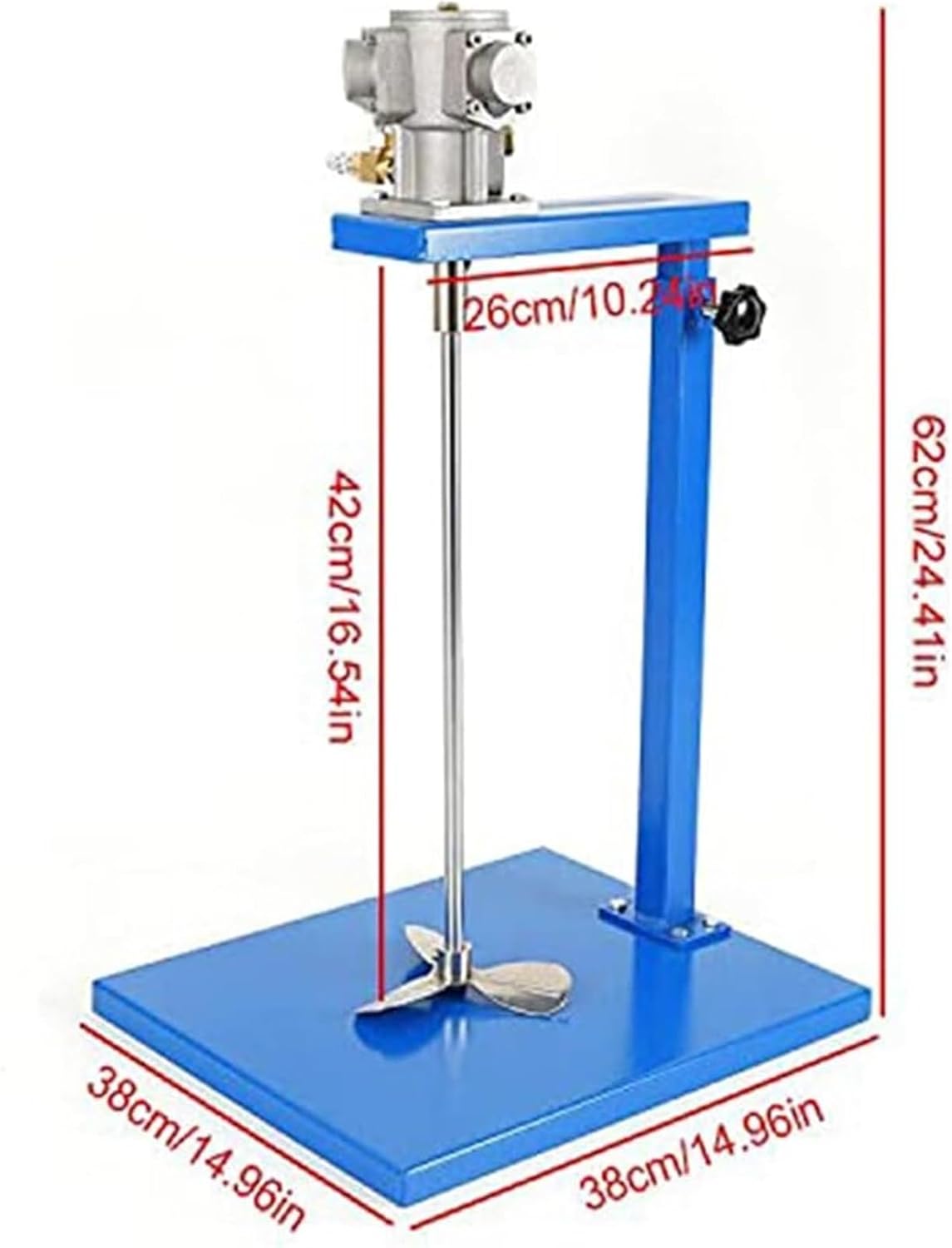 Automatic Pneumatic Paint Mixer Machine, 5 Gallon 20L Air Agitator Blender Stirrer, Lifting Platform Paint Coating Mixer Paint Stirring Machine Bracket