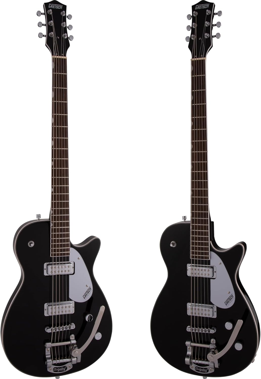 Gretsch G5260T Electromatic Jet Baritone Electric Guitar with Bigsby - Black Bundle with Strap, Strings, String Winder, Picks, and Austin Bazaar Polishing Cloth