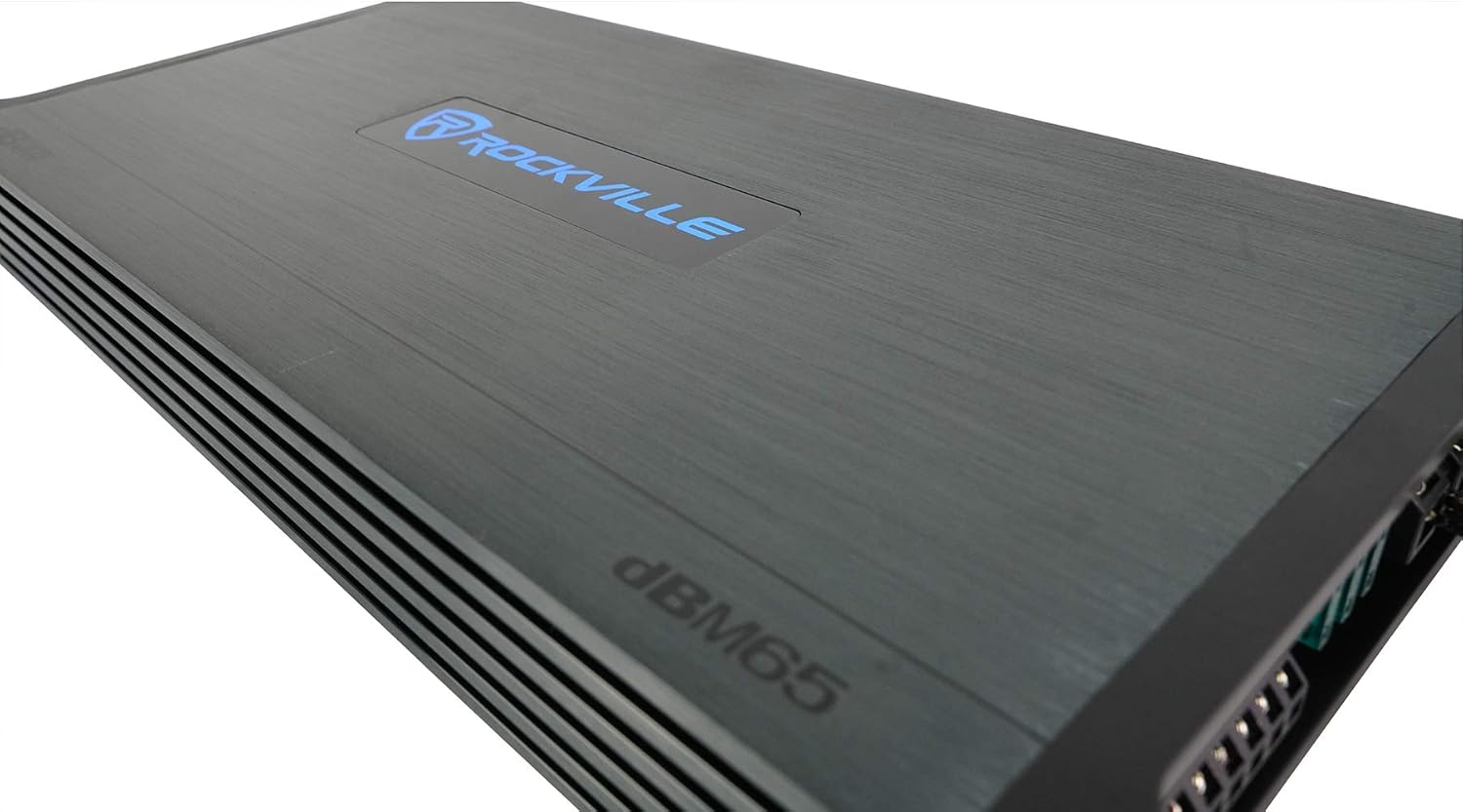 Rockville DBM65 2600W Peak / 660W RMS 6-Channel Marine Amplifier, IPX6, Includes Remote, Adjustable Crossover, PA Mic - Perfect for Boats, Subwoofers, and Marine Audio Systems